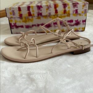 Anthropologie Elegant Monochrome Nake Sandals